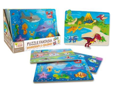 Puzzle TEOREMA 40429 Puzle de figuras 12 pieza(s) Animales