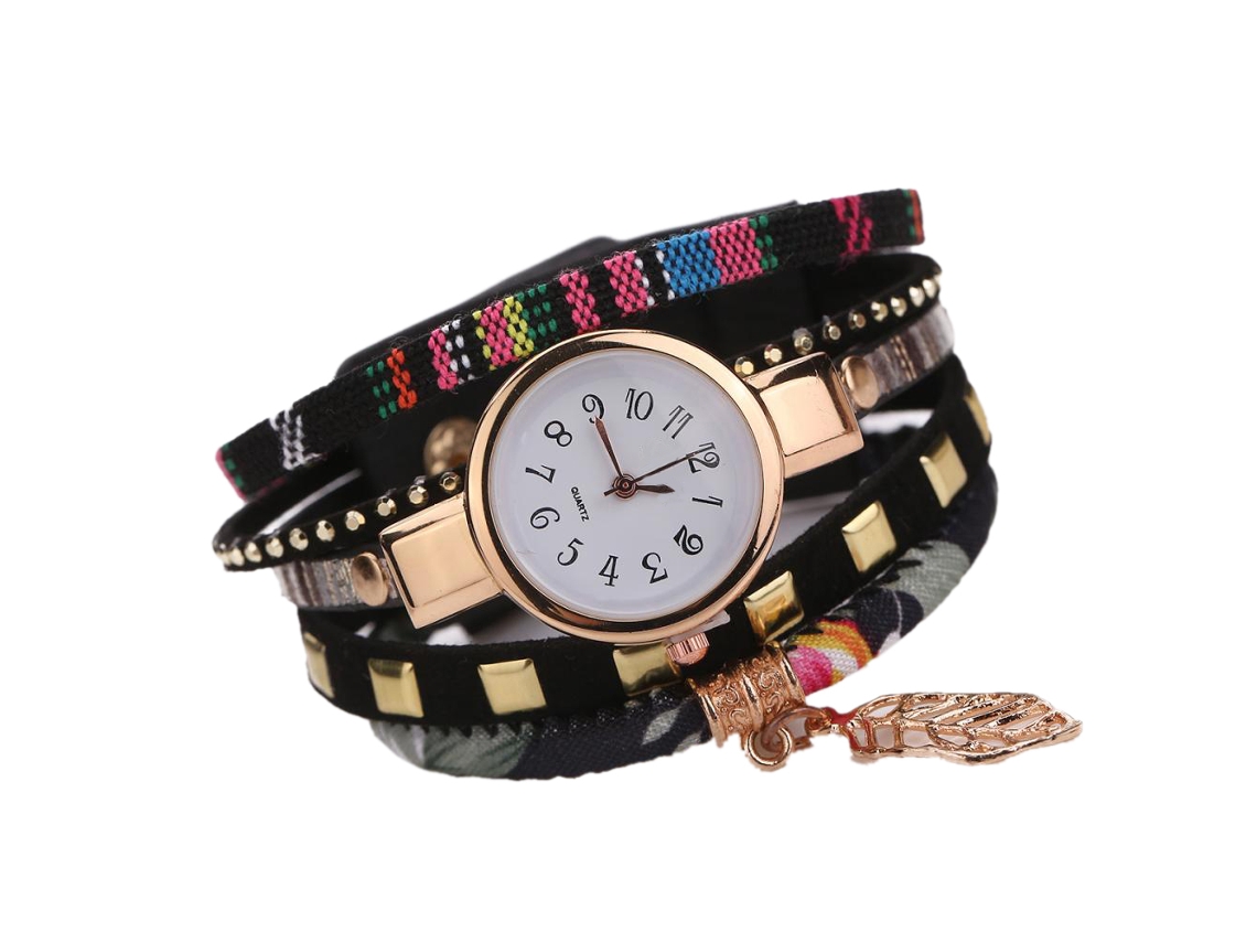 Bonito Reloj De Pulsera Infantil De Cuarzo De Silicona Con Estampado De Peces (verde Menta)