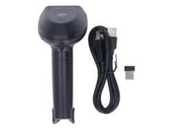 Escáner de código de barras inalámbrico 1D 2.4G CCD con luz roja para caja registradora de tienda