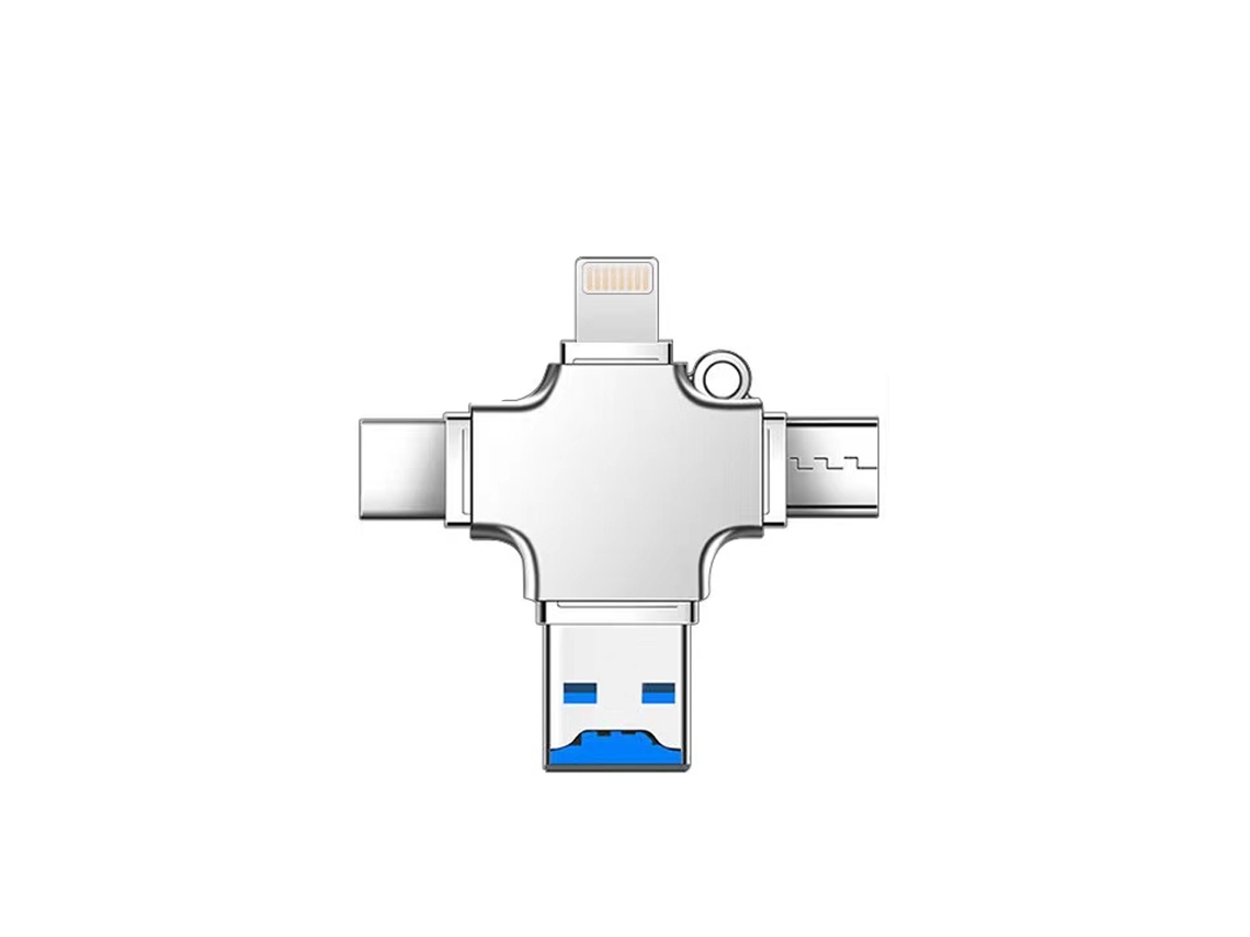 Lector de tarjetas micro SD 4 en 1 para iPhone, iPad, Android, Mac y PC Siurn