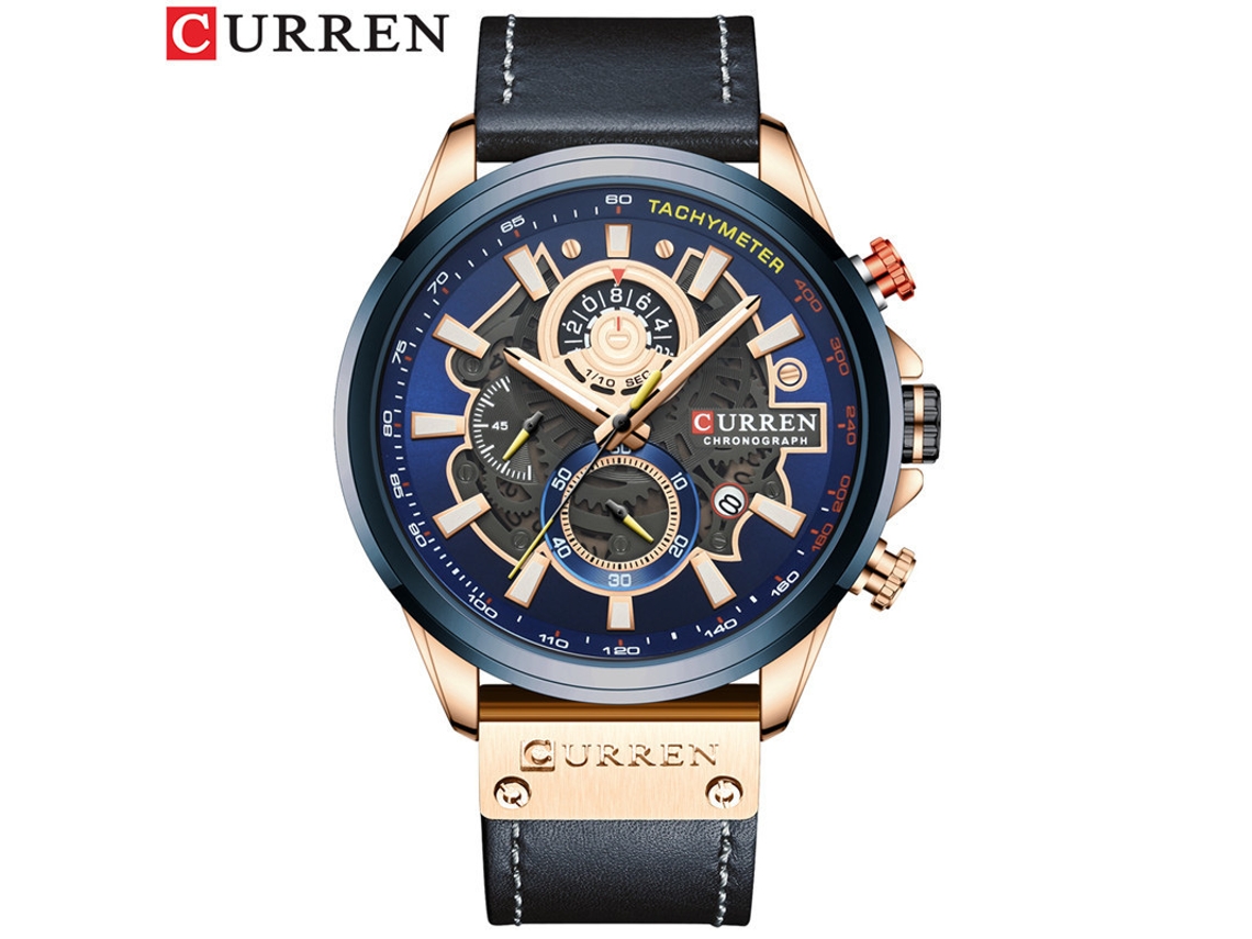 Reloj de pulsera moderno MDUG para hombre, resistente al agua, seis manecillas, multifuncional y elegante, esfera grande.