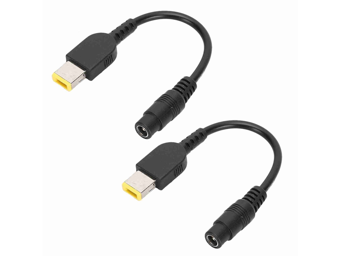 Cabo Conversor De Energia 5.5x2.5mm Fêmea Para Quadrado Com Pino Para Lenovo Thinkpad X1 Carbon Yoga 13