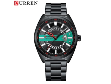 Relojes para Hombre, Relojes de Pulsera de Cuarzo con Calendario Resistentes al Agua Reloj de Acero Inoxidable para Hombre-Concha Negra Negra LUUCOZK