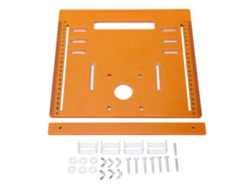 Placa base para máquina de corte de 28x25 cm con corte biselado para sierra circular de 4 pulgadas, para madera.