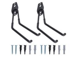 Jinwei-2pcs Ganchos De Garaje Multiusos Montados En Pared Organizador De Almacenamiento Con 2 Ganchos Estilo A 16.5cm/6.5in