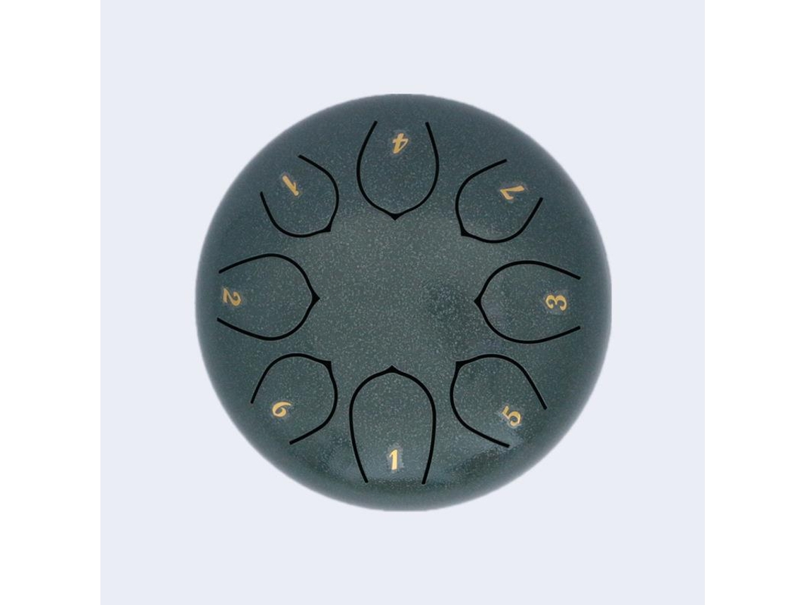 Pandereta De Acero De 6 Pulgadas Y 8 Tonos Instrumento De Percusión Adecuado Para Principiantes (Jade Celadon) CUICH