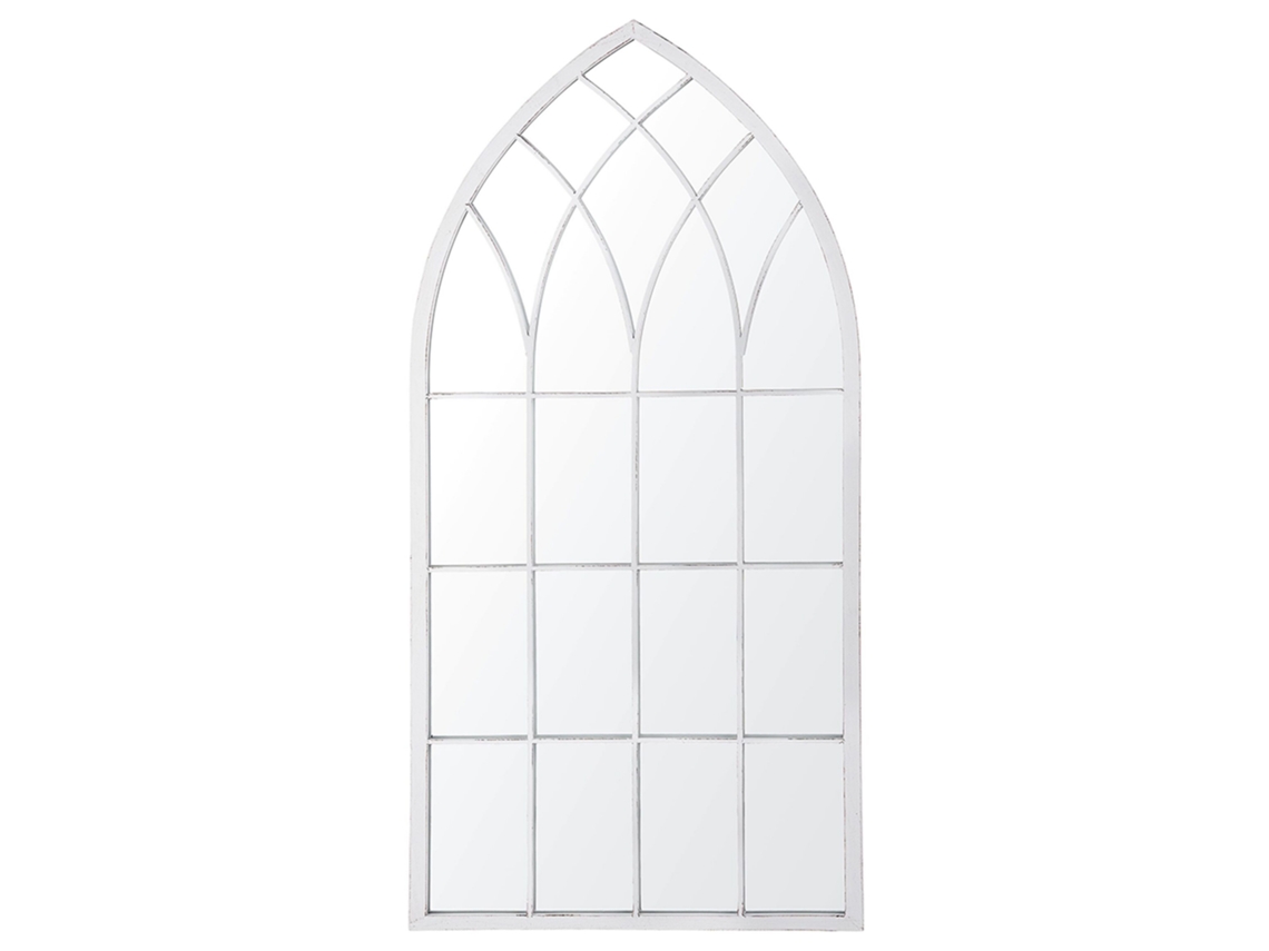 Espejo BELIANI Cassel de Metal Gris 50x2x115