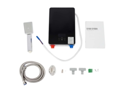 Calentador de agua eléctrico, calentamiento instantáneo, diseño duradero, color negro OEM
