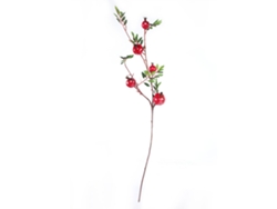 Flores artificiales de granada, plantas falsas, frutas de plástico, decoración del hogar, fiesta, boda (rojas)