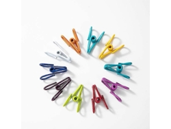 20 Clips De Acero Recubierto De Pvc Para Comida, Papeles Y Ropa Resistentes Y Multipropósito 5,8x1,7x3,3cm