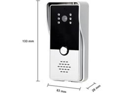 Pantalla Táctil Wifi Interphone Video Sans Fil Porte Teléfono Sonnette Système 1080p Registro