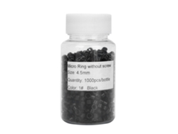 1000 Micro Anillos de Aluminio para Extensiones Negro