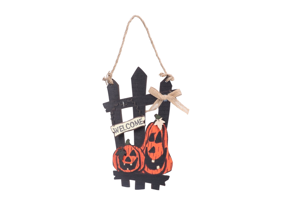 Colgante De Madera De Halloween Con Luz: Ligero Y Práctico Para Decoraciones Festivas.