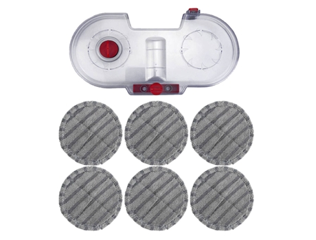 Tanque de agua de fregona eléctrica para aspiradora Dyson V7 V8 V10 V11, cepillo de cabeza de fregona eléctrica de repuesto con 6 almohadillas de f...