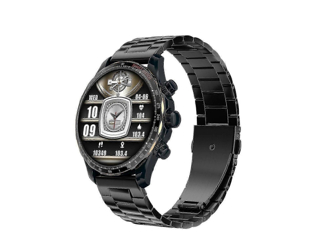 El nuevo reloj inteligente Y99 con llamadas Bluetooth, monitorización de frecuencia cardíaca y oxígeno en sangre, y borde en tinta azul y dorada. Ly Ebike
