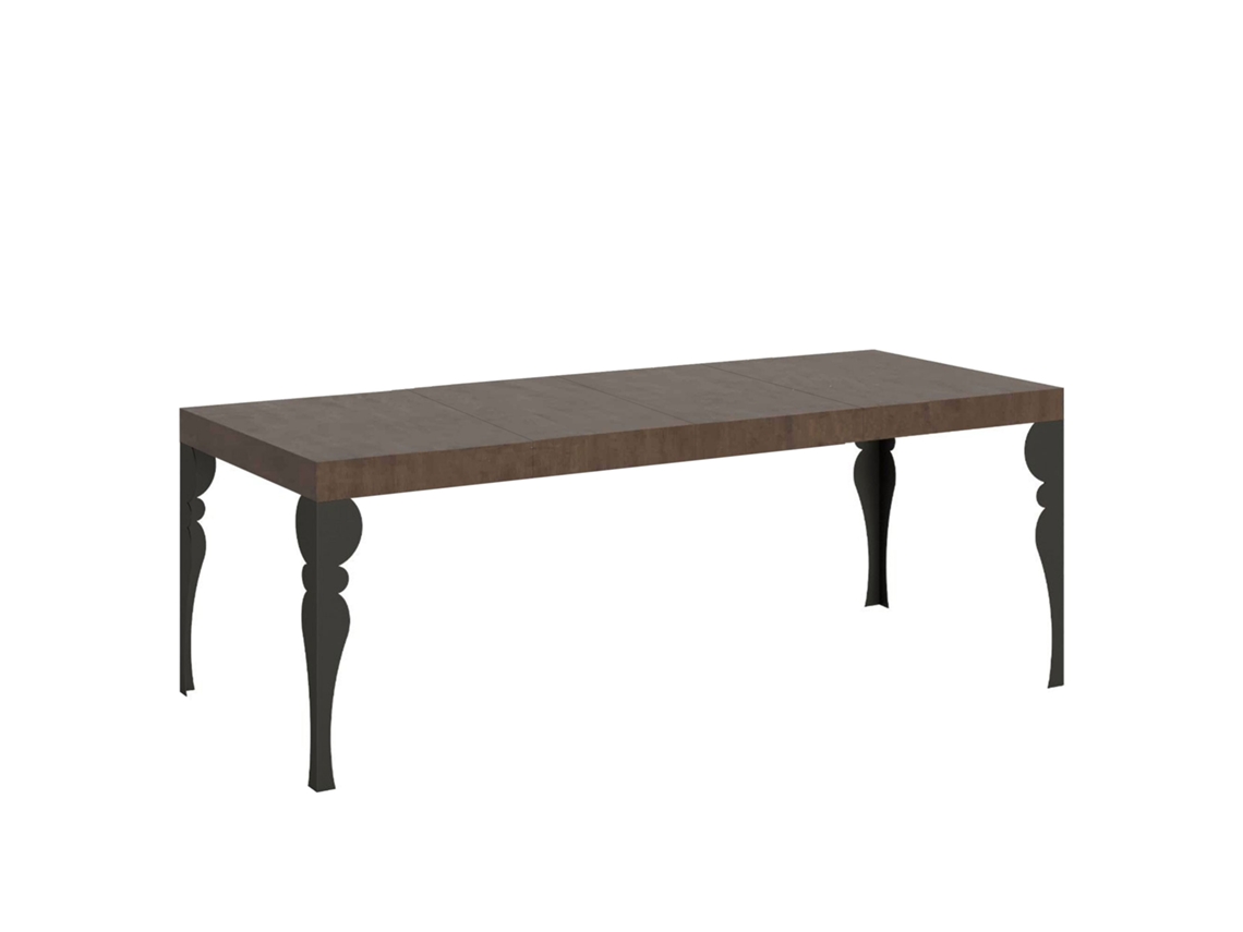 Mesa extensible 90x160/264 cm Paxon Premium Nogal estructura Antracita ITAMOBY