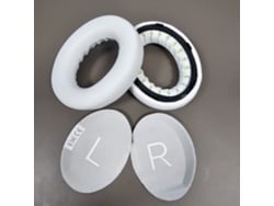 Almohadillas para auriculares Bose NC 700, espuma suave, piel de oveja blanca.