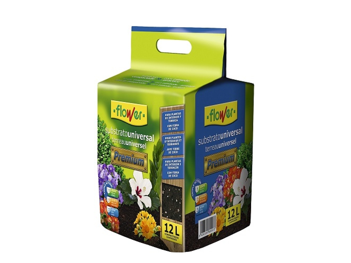 Substrato Compactado FLOWER Premium 12 Litros