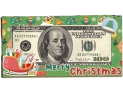 Monedero navideño, divertidas tarjetas de dinero, exquisito