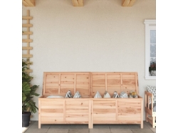 Caja de almacenamiento para jardín (198,5 x 50 x 56,5 cm), abeto macizo, DKD HOME DECOR