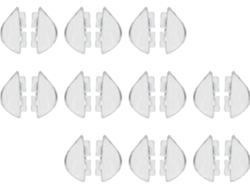 10 Pares De Almohadillas Nasales Ergonómicas Con Soporte De Silicona Antideslizante.