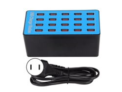 Carregador Usb Hub 20 Portas 5v 20a 100w Com Ventilador De Resfriamento Para Celular Tablet