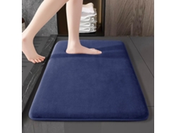 Alfombrilla De Baã±o Antideslizante De Vellã³n Coral, Altamente Absorbente (azul/40x60cm) Gertiz