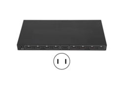 Divisor De Interfaz Multimedia Hd De 1 A 8 Con Soporte 4k, Enchufe Estadounidense, 100-240 V