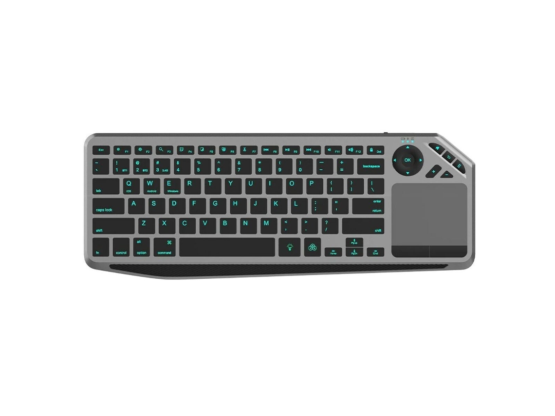 Teclado TECHLY ICTB9801TB (Negro - Multicolor - Monocromo - QWERTY)