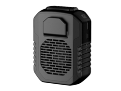 Ventilador Portátil Usb Recargable Para Cintura O Cuello 3 Velocidades Enfriador Portátil Para Exterior Negro