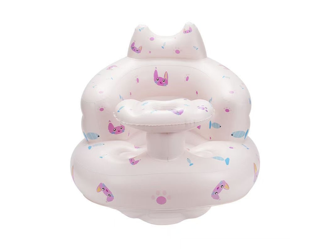 Asiento inflable para bebé, adecuado para bebés de 3 a 24 meses, con bomba de aire integrada Siurn