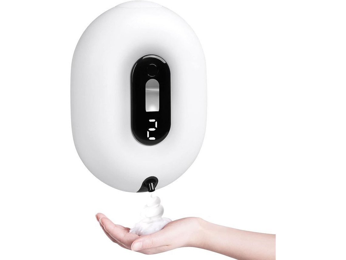 2026-dispensador De Jabón Espumoso Automático De Pared Recargable Sin Toque Sensor (blanco)