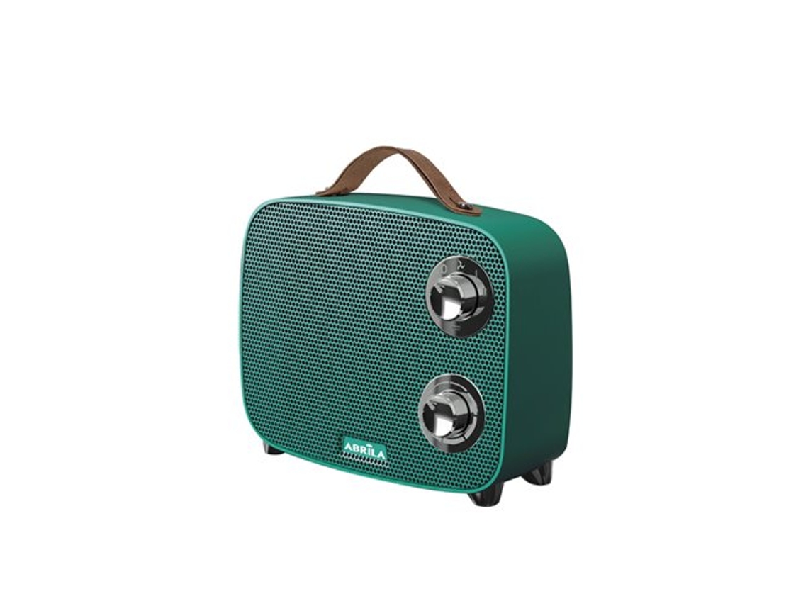 Termoventilador Cerámico Ptc Córcega Verde/cromo 1500w 2 Potencias 3 Funciones Antivuelco (21x23x13,6cm)