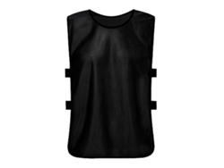 Chaleco De Entrenamiento Negro De Algodón Mercerizado Para Fútbol, Baloncesto Y Voleibol Para Niños.