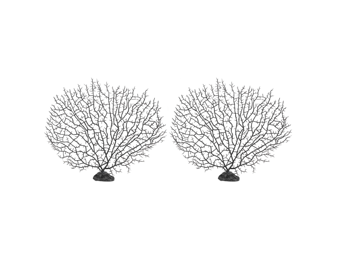 2 Piezas De Árbol De Coral Artificial De Plástico Decorativo Para Paisajismo De Acuarios Y Peceras.