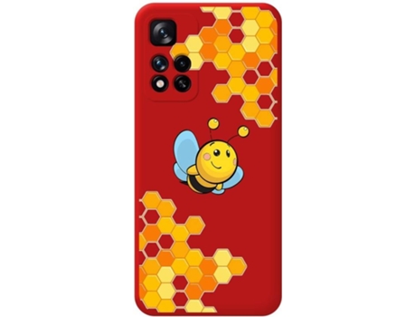 Carcasa para Xiaomi Redmi Note 11 Pro+ Plus 5G TUMUNDOSMARTPHONE Silicona Líquida Dibujos Rojo