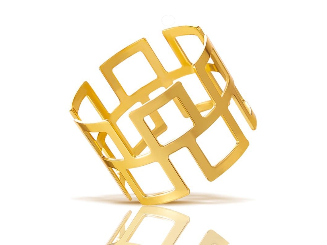 2026-anillos Para Servilletas De Metal Dorado 12 Piezas Diseño Hueco Simple Para Decoración De Mesa Fiestas Bodas