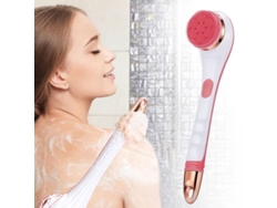 Cepillo Eléctrico Para La Espalda Con 4 Cabezales Exfoliantes De Silicona Y Batería Recargable.