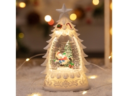 Yuysan - Lámpara de noche decorativa con forma de árbol de Navidad pequeño y brillante, artículo de mesa, estilo E