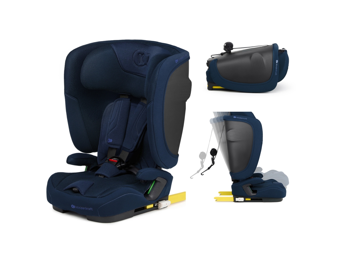 Silla de Auto KINDERKRAFT FIX2GO I-Size (76 a 150 cm - Azul)