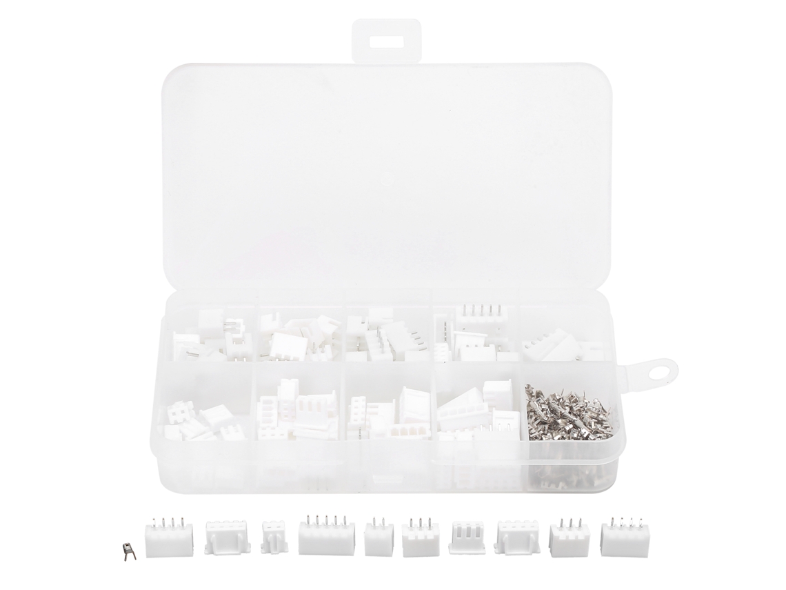 Juego De 150 Conectores De Terminal De Acoplamiento Electrónico Con Conectores Jst Blancos De 2,54 Mm Para Hardware Y Electrónica.