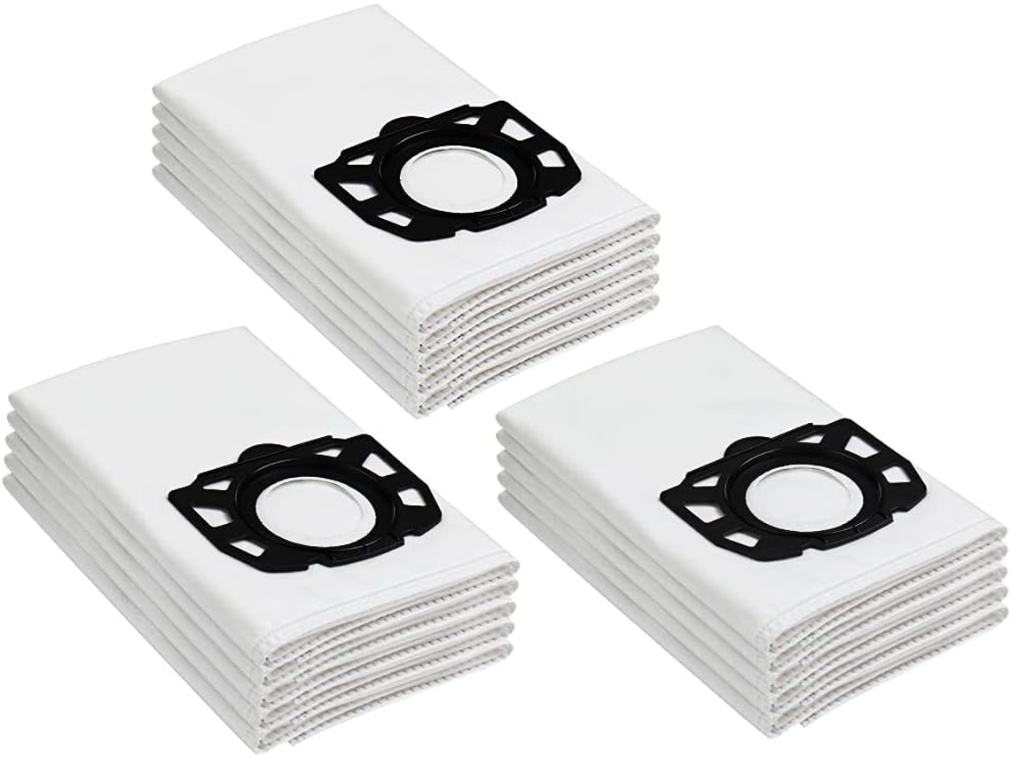 RNEMITERY 15pcs Vacuum Cleaner Bag Karcher WD4, WD5, MV4, MV5, MV6 ..., Reemplazar el 2.863-006.0