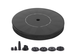 Kit De Fuente Solar Flotante Para Jardín, Piscina Y Comedero De Pájaros Con 4 Estilos De Chorro.