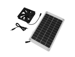 Ventilador solar de 10W 12V IP67 para gallinero/cobertizo/refugio de animales
