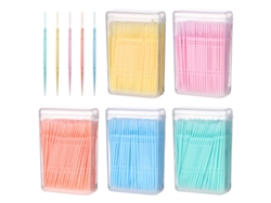 1.100 Palitos De Dente De Plástico De Ponta Dupla