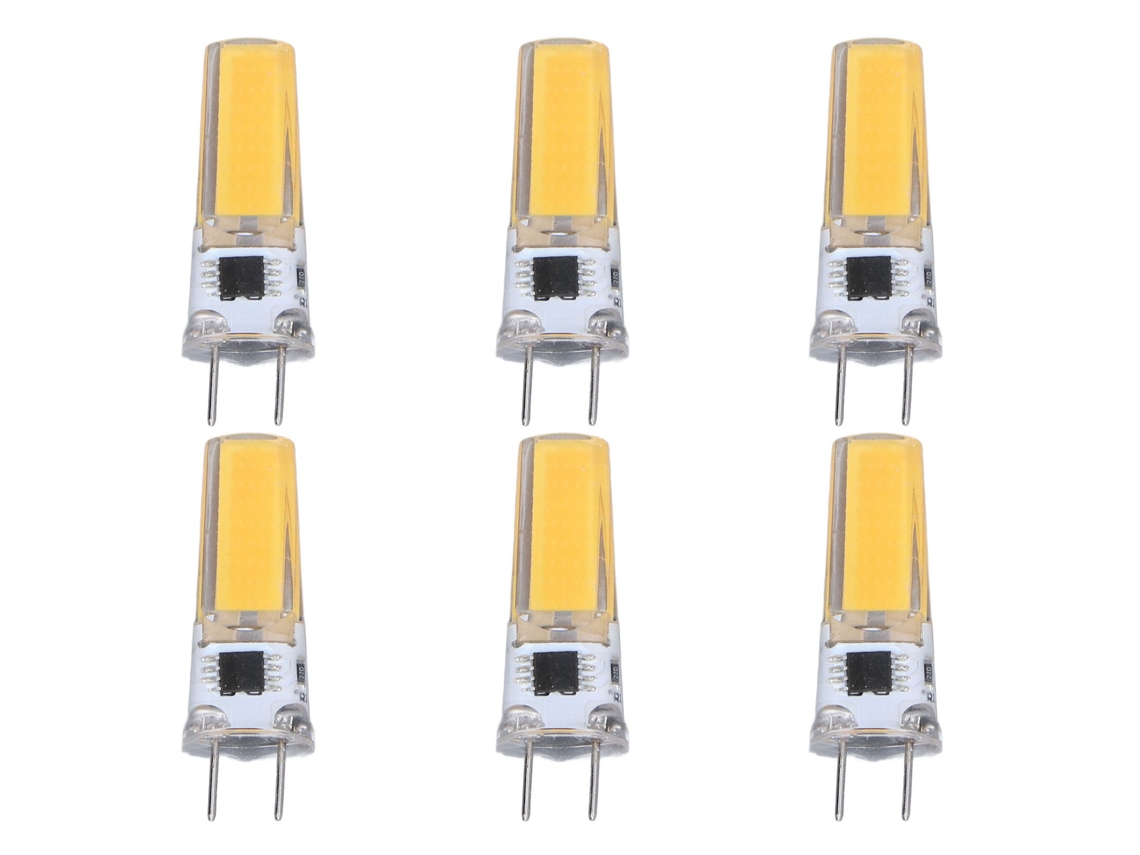 2026-6 Piezas Bombilla Led G8 5w Regulable Cob Ahorro Energético 360 Grados 50000 Horas 100-120v