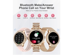 Reloj inteligente LIGE para mujer con llamadas Bluetooth, reloj de fitness femenino de 1,32 pulgadas con monitorización de presión arterial, oxígeno y frecuencia cardíaca. Bestvite