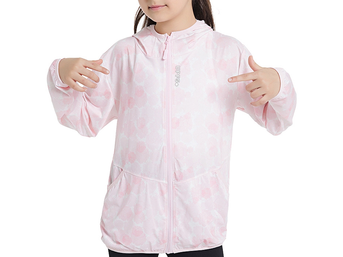 Ropa de protección solar para niños, protección UV, abrigo transpirable con capucha para bebé para verano
