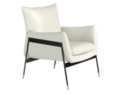Sillón ANGEL CERDÁ S.L. 5042 (Blanco, Negro - Cuero, Poliuretano - 67 x 75 x 87 cm)