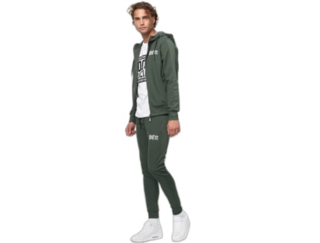 Chándale de Hombre para Fitness PUNCH Chándal Regular Fit Capucha Verde (XL)